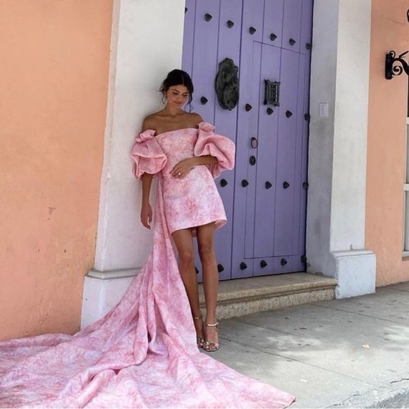Monique Lhullier Petal Dress - Picture 1 of 9